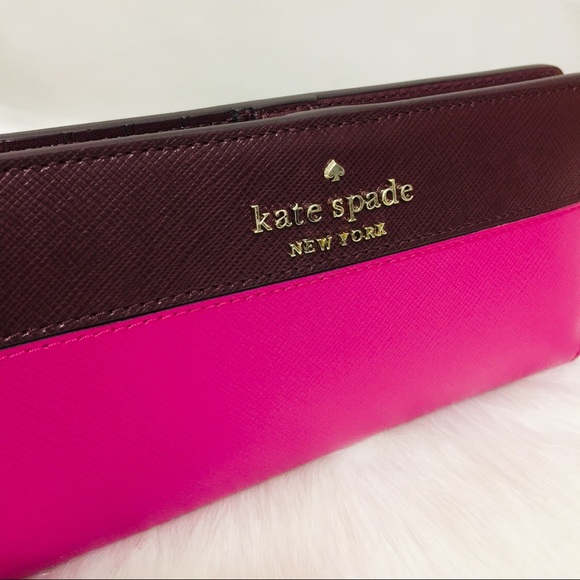 NWT Kate Spade large Slim Bifold wallet - Picture 8 of 9